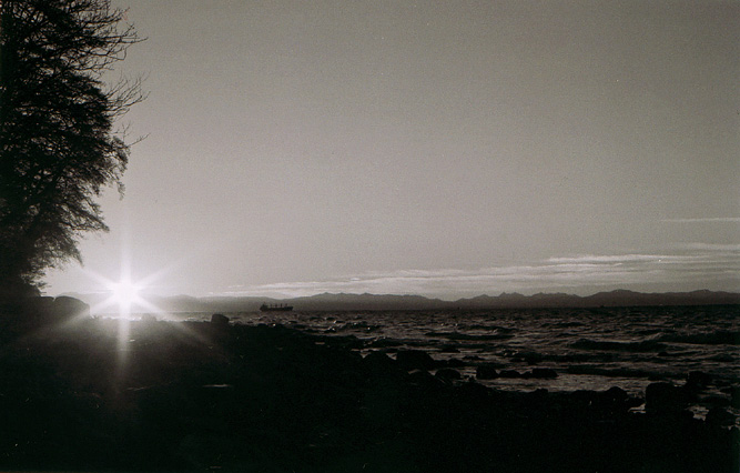 Winter Sun Over Georgia Straight