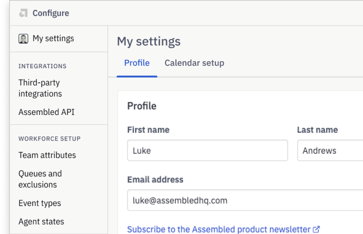 An in-product banner inviting a team to enable Assist AI, shown over a reporting screen